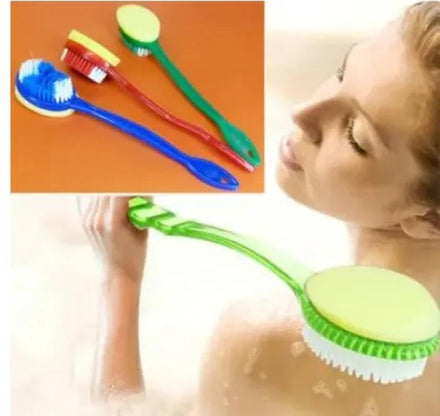 2 in 1 Bath Back Scrubber Shower Wash Sponge BODY CLEANING BRUSH