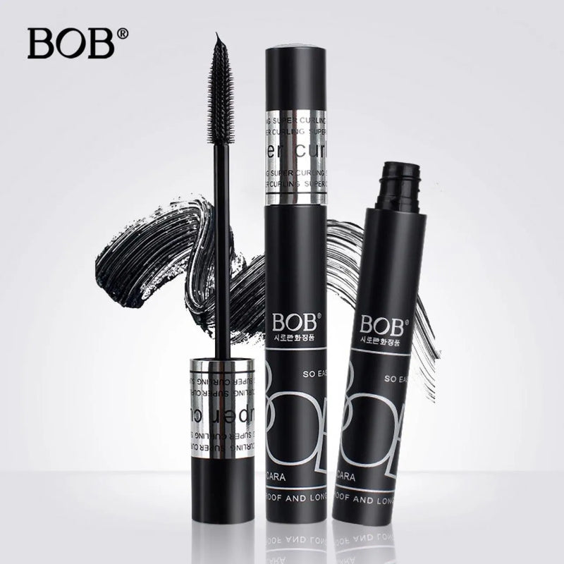 BOB Super Curl Waterproof Mascara Black | Long Lasting Curling, Volumizing & Lengthening Lash Mascara