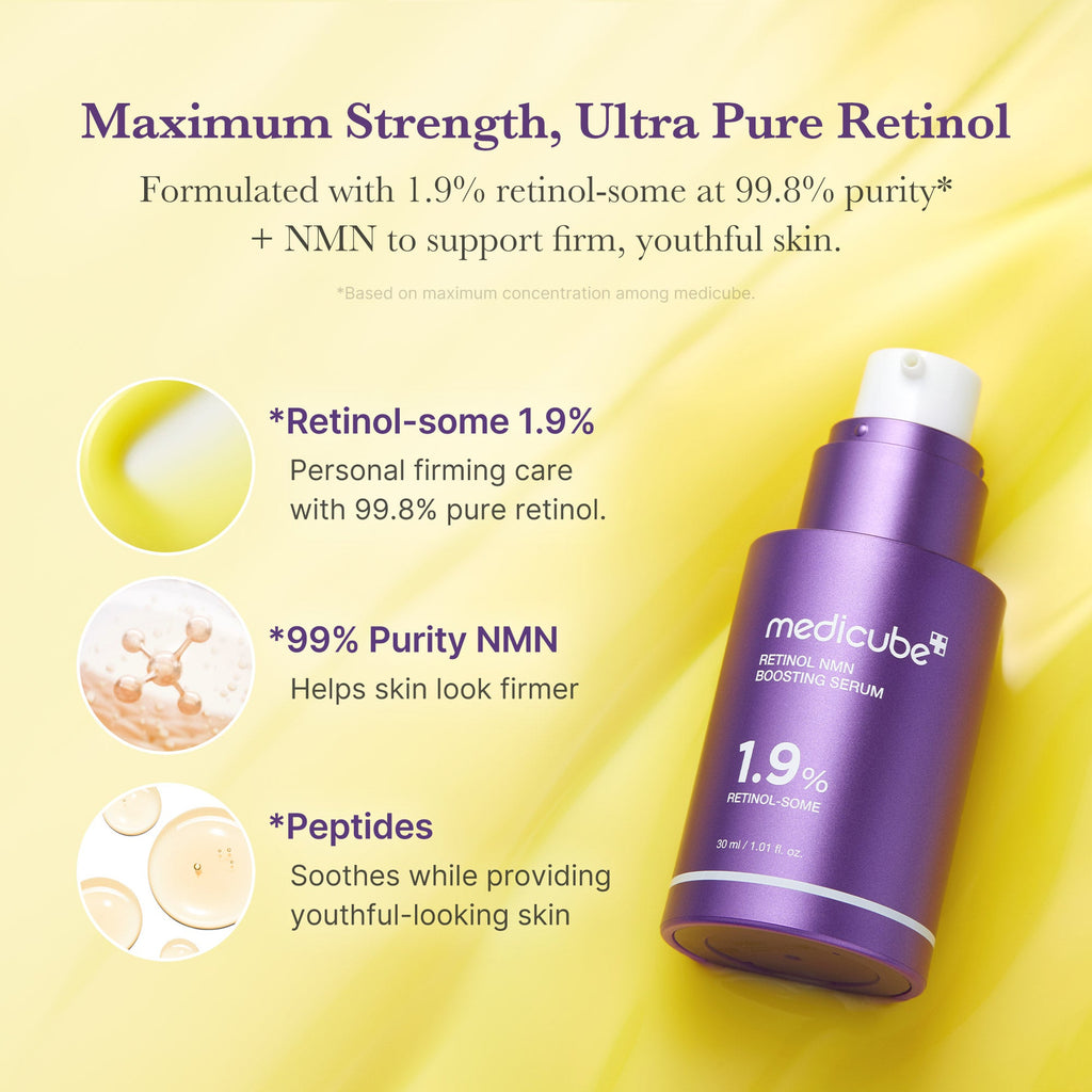 Medicube Retinol NMN Boosting Korean Face Serum 30ml