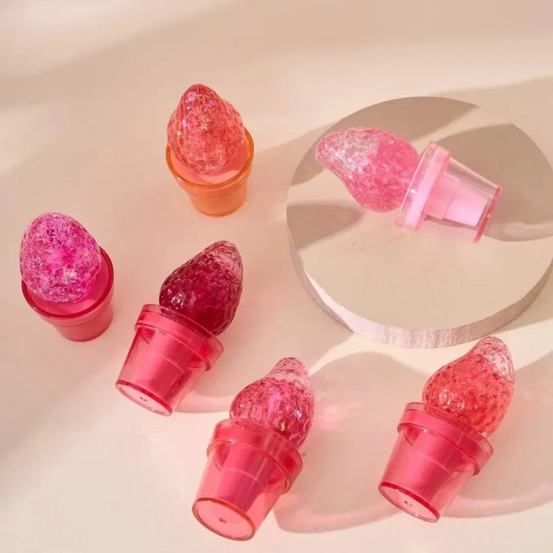 HUDAMOJI Strawberry Magic Lip Oil 6PCS Set | Hydrating Lip Gloss & Moisturizing Lip Care