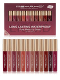 MSYAHO 12 Pcs Matte Liquid Lipstick Set – Waterproof Long Lasting