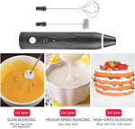3-Speed Rechargeable Milk Frother & Handheld Coffee Beater