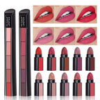 5-in-1 Waterproof Matte Lipstick Set | Long-Lasting Color