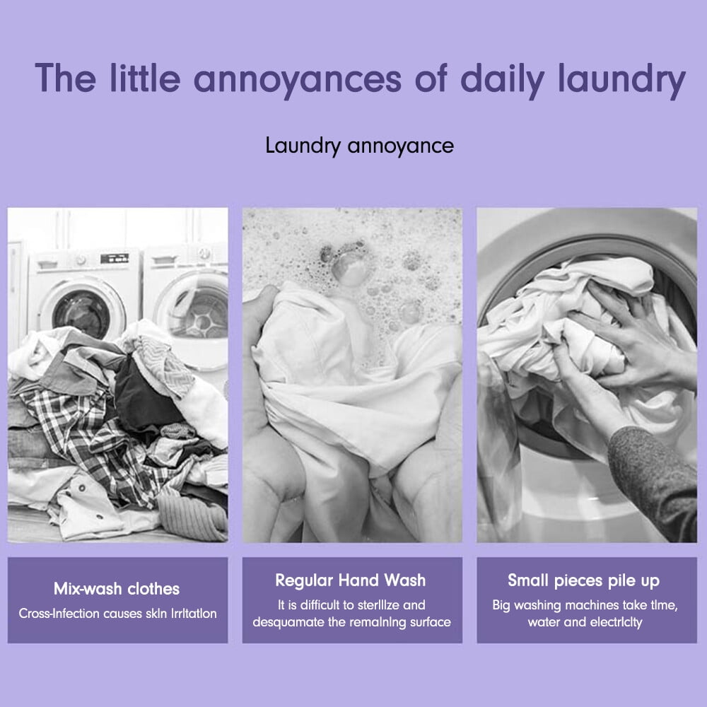Portable Foldable Washing Machine Mini Laundry Washer with Spin Basket for Baby Clothes, Underwear, Socks, Travel, Camping, Dorm & Apartment Use