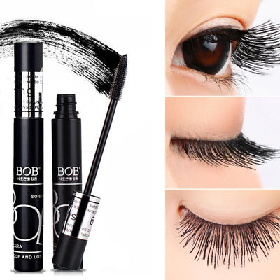BOB Super Curl Waterproof Mascara Black | Long Lasting Curling, Volumizing & Lengthening Lash Mascara