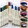 Flormar Glitter Eye Shadow Pencil Set 12 Colors | Waterproof Shimmer Eyeshadow & Eyeliner Pencils | Long-Lasting Metallic Eye Makeup
