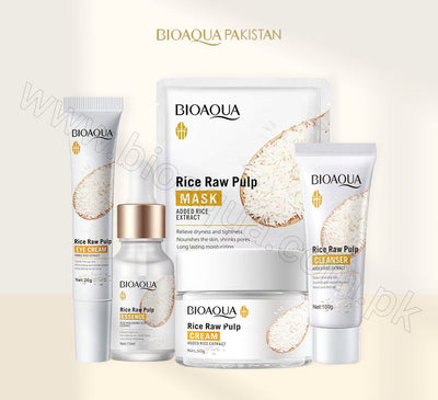 BIOAQUA Rice Glow Skincare Bundle – 5 Piece Set