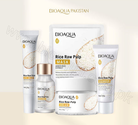 BIOAQUA Rice Glow Skincare Bundle – 5 Piece Set