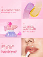 SHEGLAM Jelly Wow Hydrating Lip Oil 5PCS Set – Glossy Lip Gloss