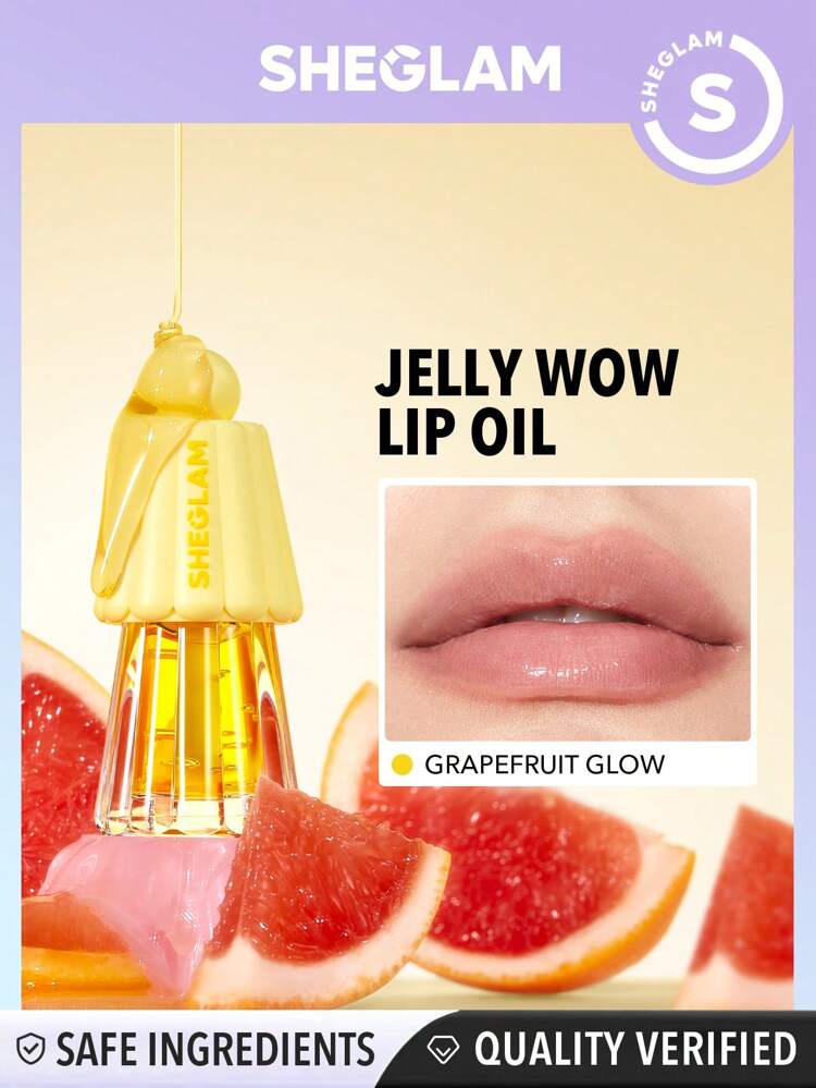 SHEGLAM Jelly Wow Hydrating Lip Oil 5PCS Set – Glossy Lip Gloss