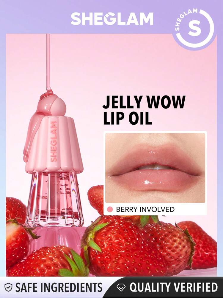 SHEGLAM Jelly Wow Hydrating Lip Oil 5PCS Set – Glossy Lip Gloss