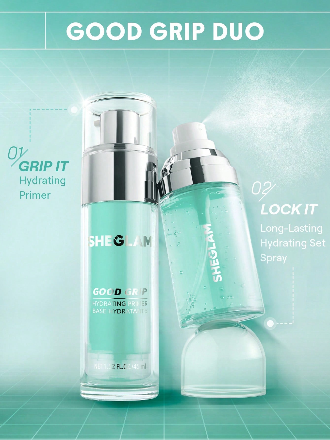 SHEGLAM Good Grip Hydrating Prime & Set Spray 55ml