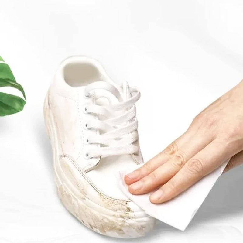 Shoe Cleaning Wipes for White Sneakers & Leather Shoes – Instant Disposable Wet Wipes for Dirt, Stain & Scuff Removal Shoe Care Cleaning Kit