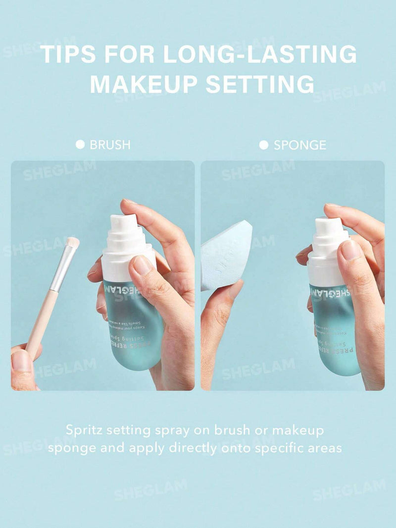 SHEGLAM Press Refresh Setting Spray – Long-Lasting Coconut Makeup Setting Spray
