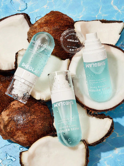 SHEGLAM Press Refresh Setting Spray – Long-Lasting Coconut Makeup Setting Spray