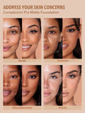 SHEGLAM Complexion Pro Matte Foundation | Long-Lasting Full Coverage Breathable Liquid Foundation | Shades: Porcelain, Nude & Honey