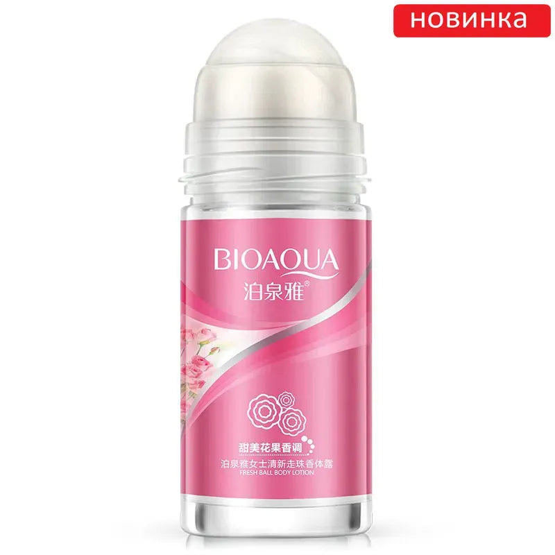 BIOAQUA Floral Roll-On Underarm Deodorant – For Men & Women