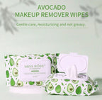 Miss Rose Avocado Makeup Remover Wipes 80 Sheets