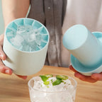 Portable Silicone Ice Cube Maker Cup & Mold