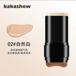 Kaka Show Waterproof Foundation Stick with Built-in Brush | Full Coverage Long Lasting Korean Makeup Foundation & Concealer | Made in Korea