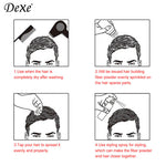 DeXe Hair Building Fibers Black 22g – Instant Hair Thickening Fiber Powder for Men & Women | Natural Hair Loss Concealer for Thinning Hair | Long-Lasting Full Coverage