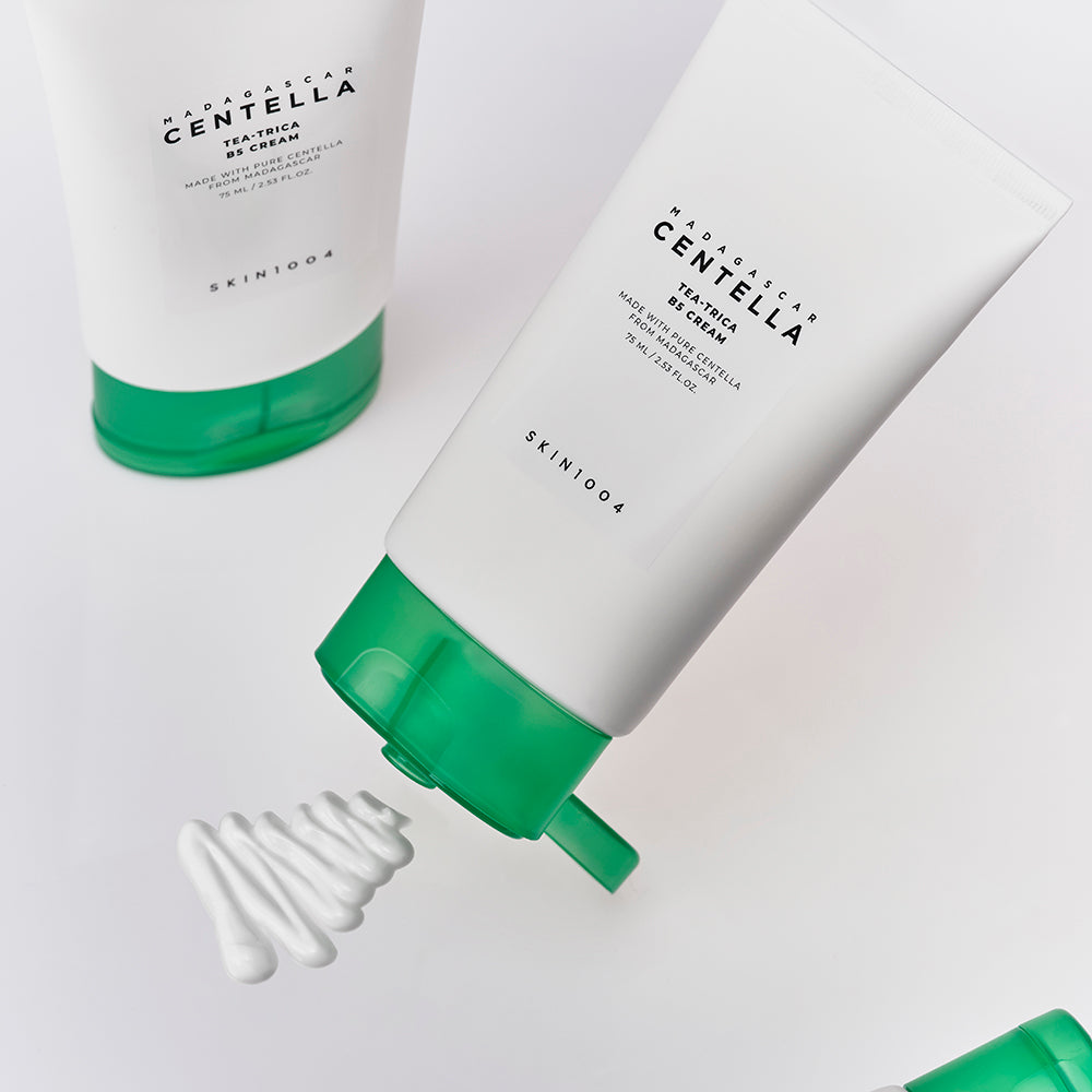 SKIN1004 Tea-Trica B5 Cream, Face Moisturizer with Centella Asiatica & Panthenol B5, Gel Moisturizer for Soothing & Hydrating, Cica Cream with Tea Tree & Centella, Korean Skin Care,
