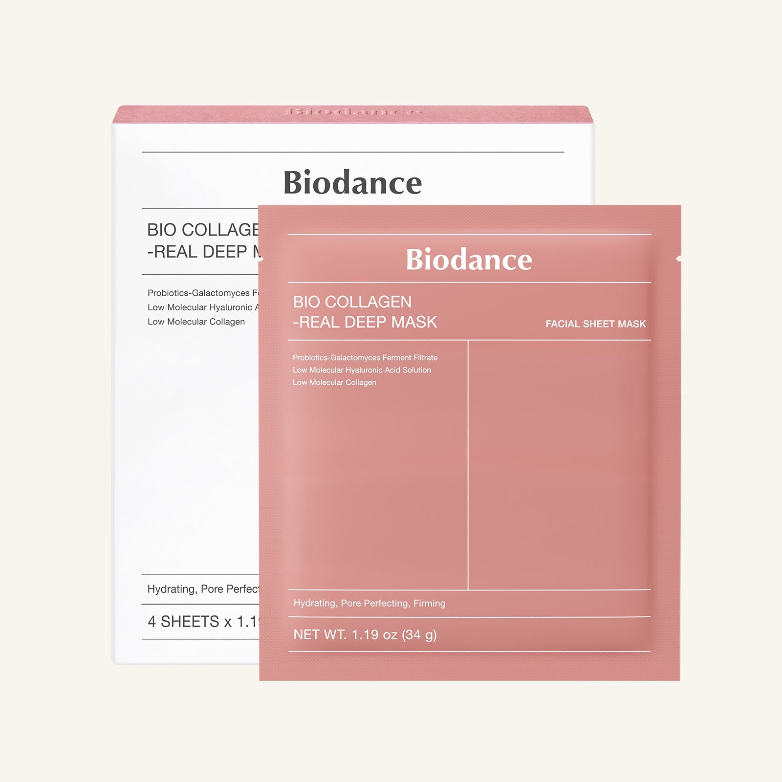 BIODANCE Bio-Collagen Real Deep Mask, Hydrating Overnight Hydrogel Face Mask, Pore Minimizing, Elasticity, Plumping, Travel Essentials & Self Care Gifts for Women, Korean Skin Care