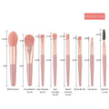 8-Piece Mini Travel Makeup Brush Set