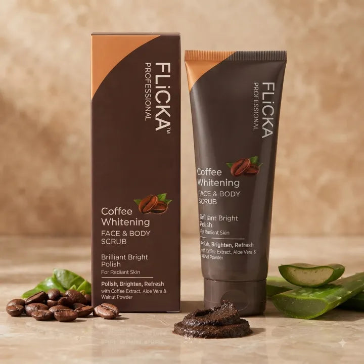 Flicka Coffee Brightening Face & Body Scrub