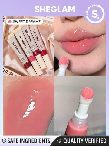 SHEGLAM Pout Pillow Cushion Lip Gloss – Korean Hydrating Lip Tint