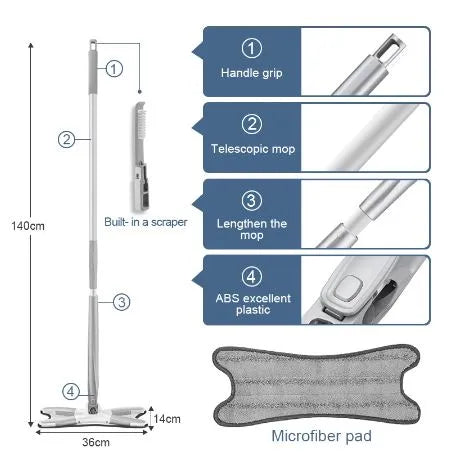 X-Shape Floor 360 Rotating Twist Mop