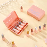 Dragon Ranee Mini Eyeshadow Stick Set 5PCS - Waterproof Long-Lasting Glitter Shimmer Cream Eyeshadow Makeup Kit, Highly Pigmented Eye Shadow Sticks for Women