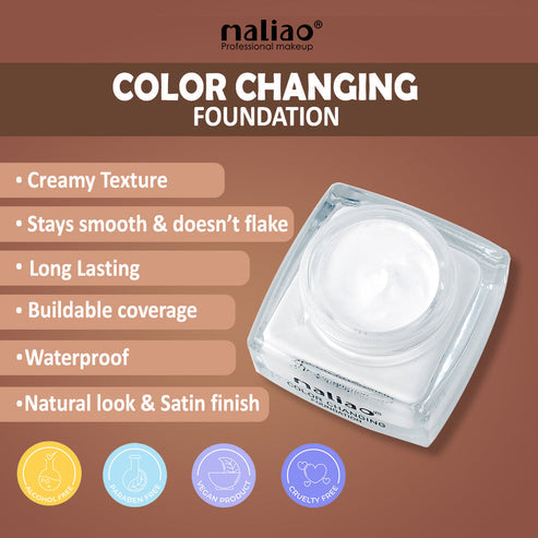 Maliao Color Changing Foundation With Satin Finish Waterproof