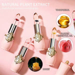 Transparent Flower Jelly Lipstick Temperature Change Color Long Lasting Waterproof