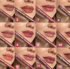 Pack Of 12 Flormar Matte Lip Pencil – Creamy & Waterproof Lip Liner
