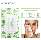 Miss Rose Avocado Makeup Remover Wipes 80 Sheets