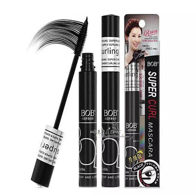 BOB Super Curl Waterproof Mascara Black | Long Lasting Curling, Volumizing & Lengthening Lash Mascara