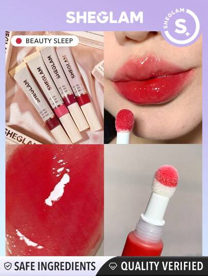 SHEGLAM Pout Pillow Cushion Lip Gloss – Korean Hydrating Lip Tint