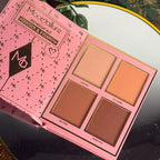 Mocallure 4-in-1 Makeup Palette Book – Eyeshadow, Blush, Highlighter & Eyebrow Kit