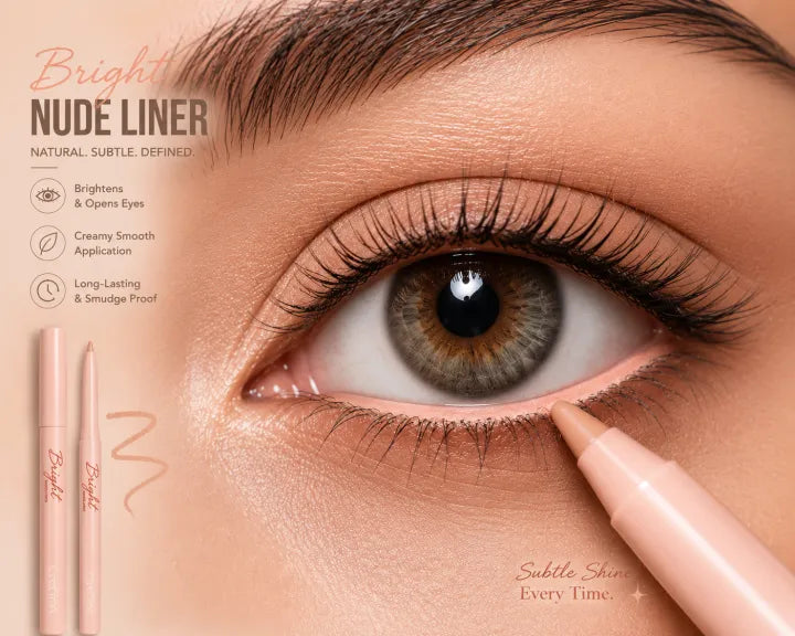 Beauty Creations Bright Nude Kajal Pencil – Soft & Smooth Waterproof Eyeliner