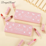 Dragon Ranee 10 Pcs Mini Matte Lipstick Set | 10 Shades Lip Color | Velvet Matte Finish Makeup Set for Women