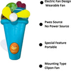 Portable Ice Cream Shape Mini Hand Press Fan Toy for Kids – Cute Handheld Summer Cooling Fan with Safe Soft Blades for Travel, School & Outdoor Use