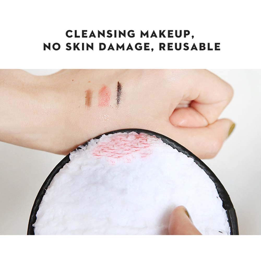 Reusable Microfiber Makeup Remover Pads Face Cleaning