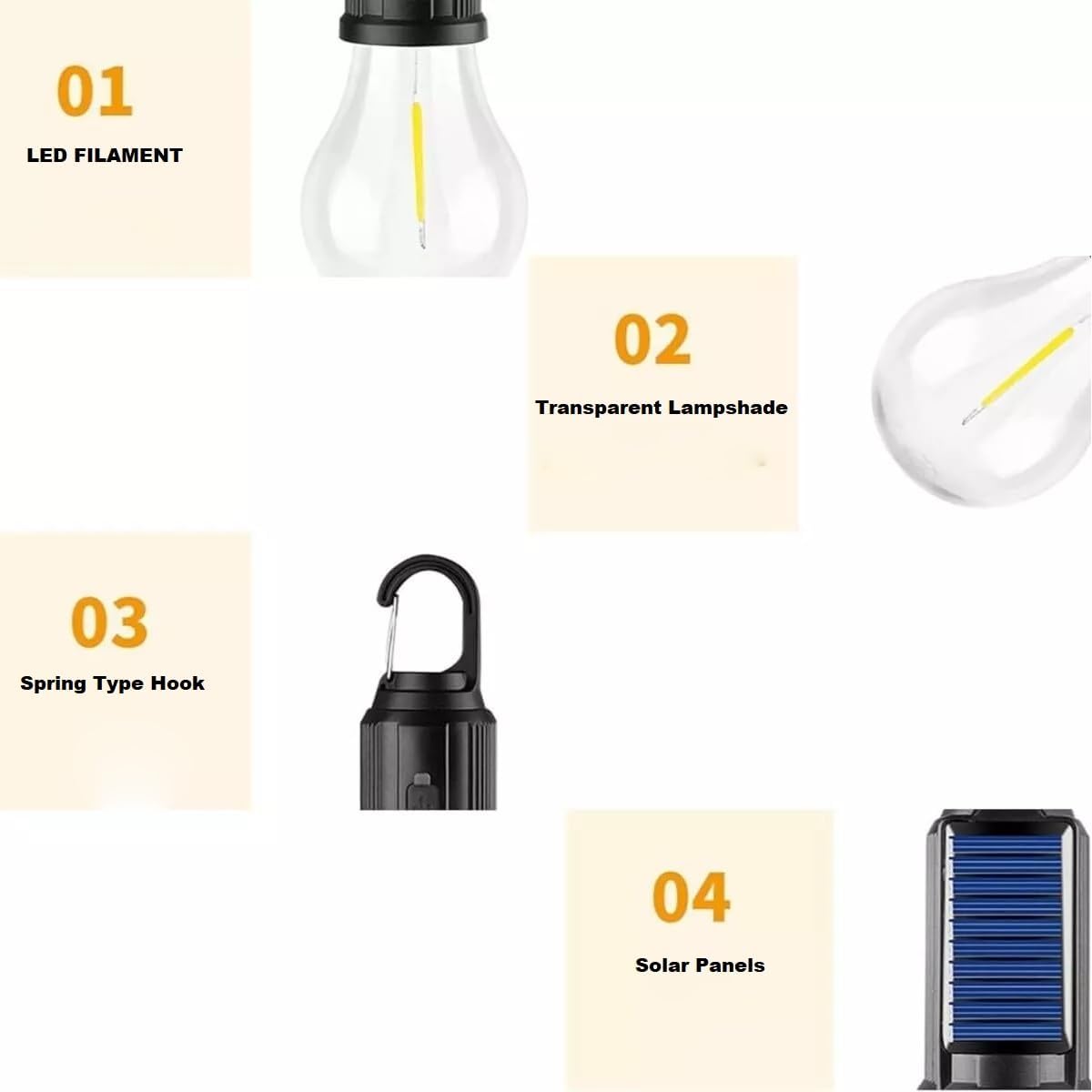 Portable LED Camping Lantern – Waterproof Rechargeable Light