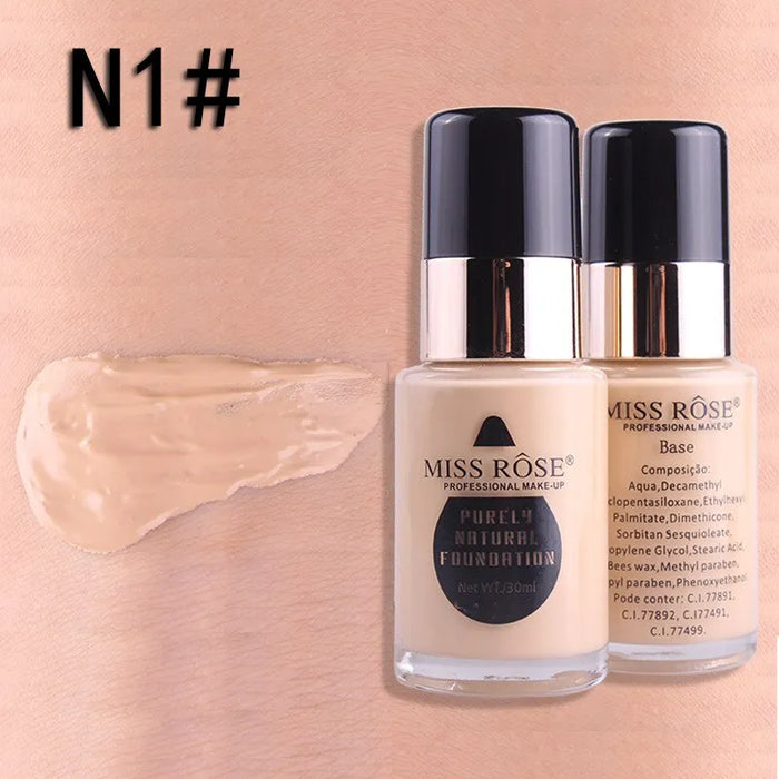 Miss Rose Waterproof Full Coverage Foundation 30ml