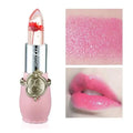 Transparent Flower Jelly Lipstick Temperature Change Color Long Lasting Waterproof