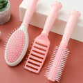 3-Piece Hair Brush Set for Women | Detangling Paddle, Round & Vented Hair Styling Brushes for Blow Dry, Scalp Massage & All Hair Types