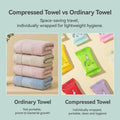Disposable Compressed Towels 14 Pack – Individually Wrapped Portable Travel Face Towels, Soft Expandable Cotton Towels for Camping, Hiking, Hotel, Gym, Office & Outdoor Use