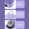 Portable Foldable Washing Machine Mini Laundry Washer with Spin Basket for Baby Clothes, Underwear, Socks, Travel, Camping, Dorm & Apartment Use