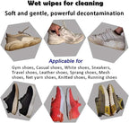 Shoe Cleaning Wipes for White Sneakers & Leather Shoes – Instant Disposable Wet Wipes for Dirt, Stain & Scuff Removal Shoe Care Cleaning Kit
